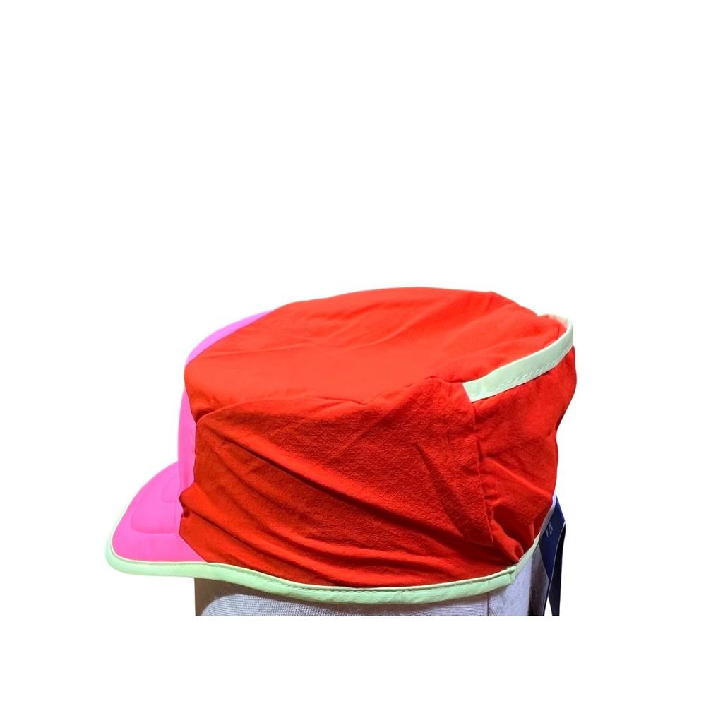 Brooks Lightweight Packable Hat Red Pink Teal Running Athletic NWT