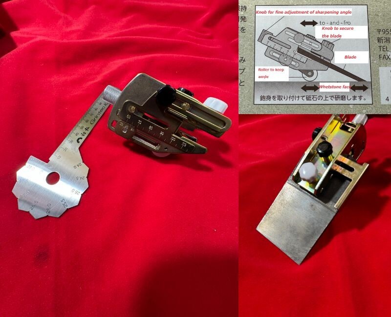 Grintec K2 Hand Plane  advanced function Sharpening Guide Jig angle ruler Set
