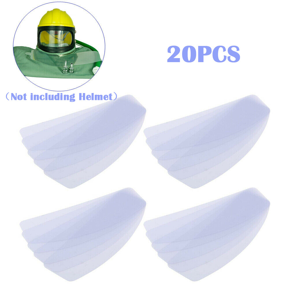 Safety Sandblast Helmet Sand Blast Hood Protector w/ Protector Replacement Lens