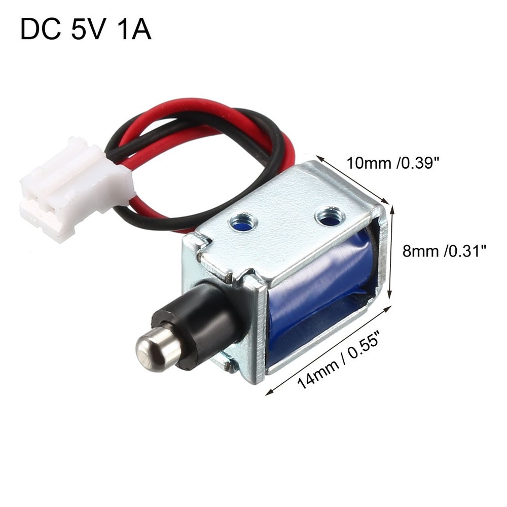 DC5V 1A 3mm Mini Electromagnetic Solenoid Lock Push Pull Type