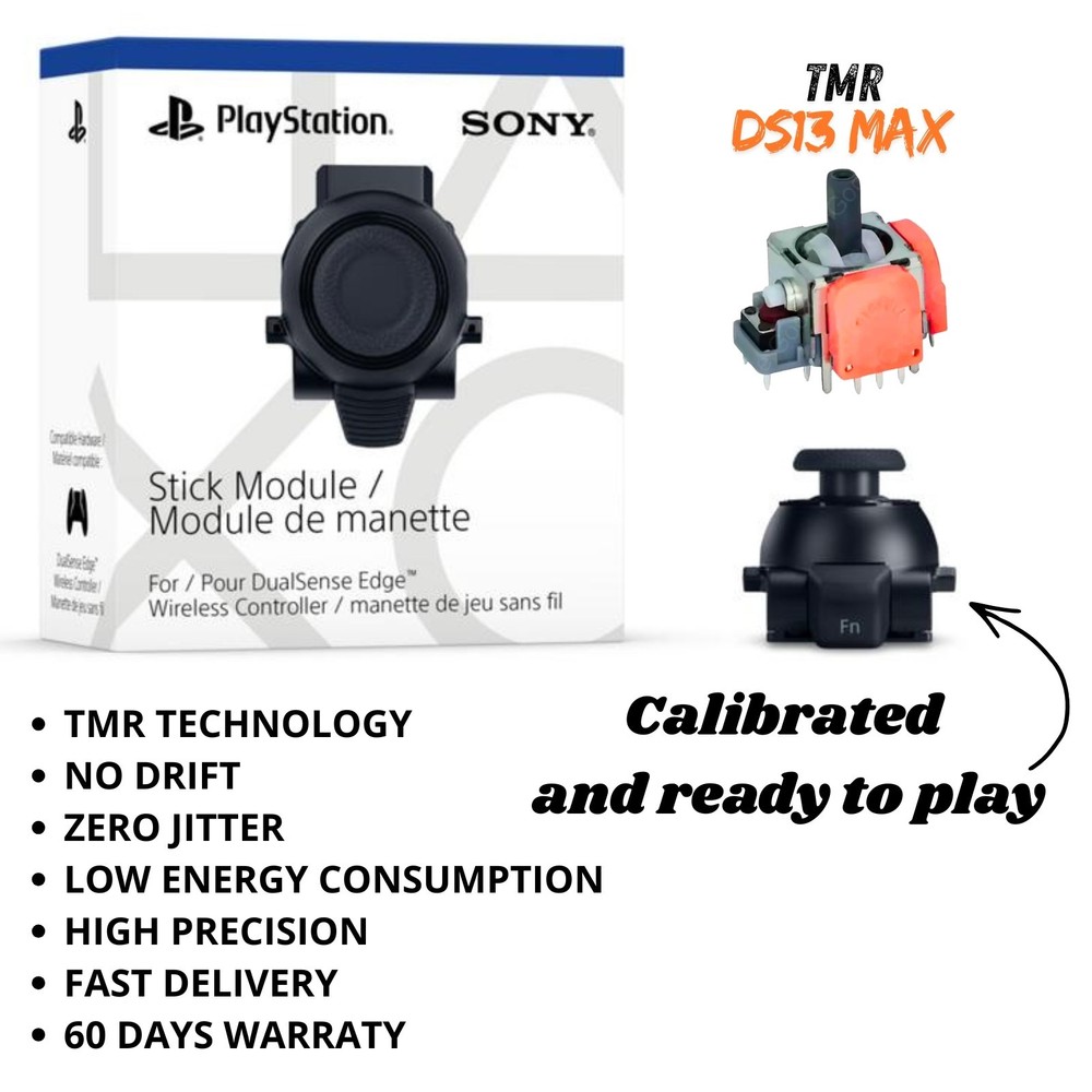 DRIFT-PROOF PS5 DualSense EDGE Stick Module TMR Upgraded