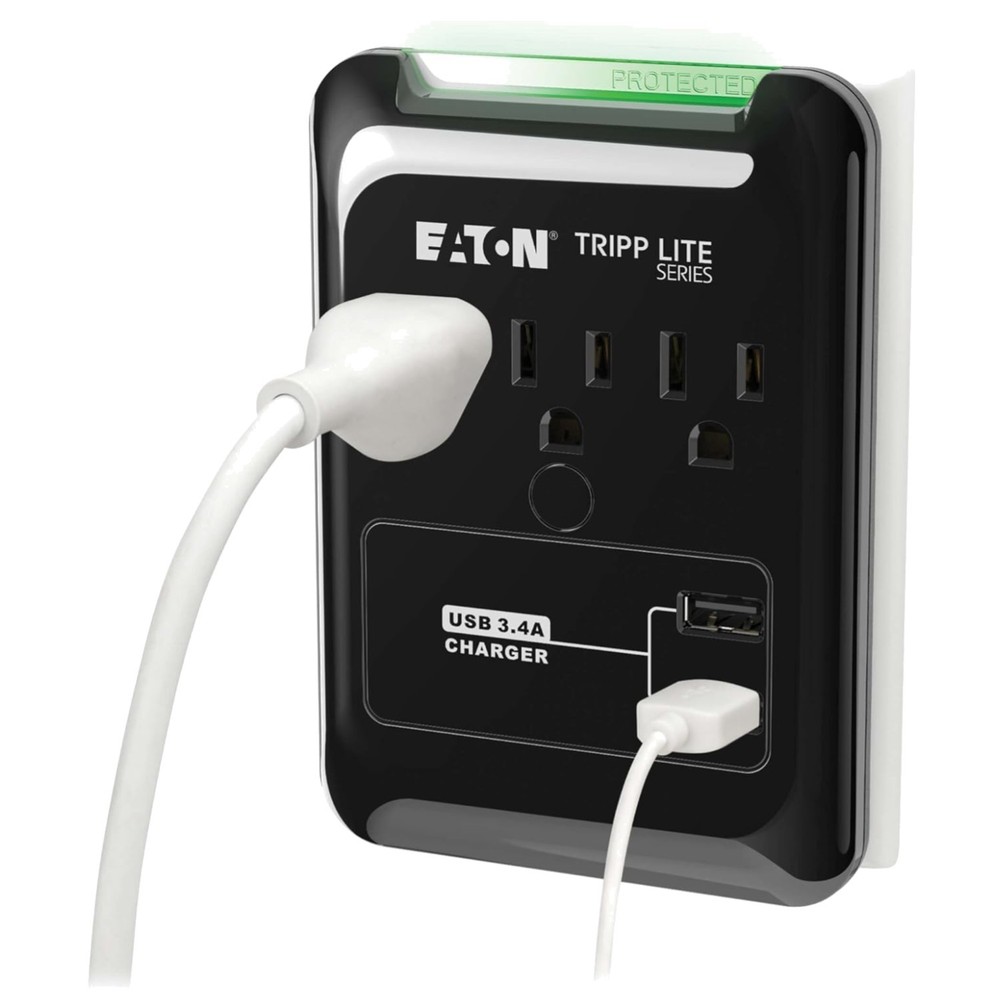 Mini Surge Protector Power Strip with USB - Compact Design