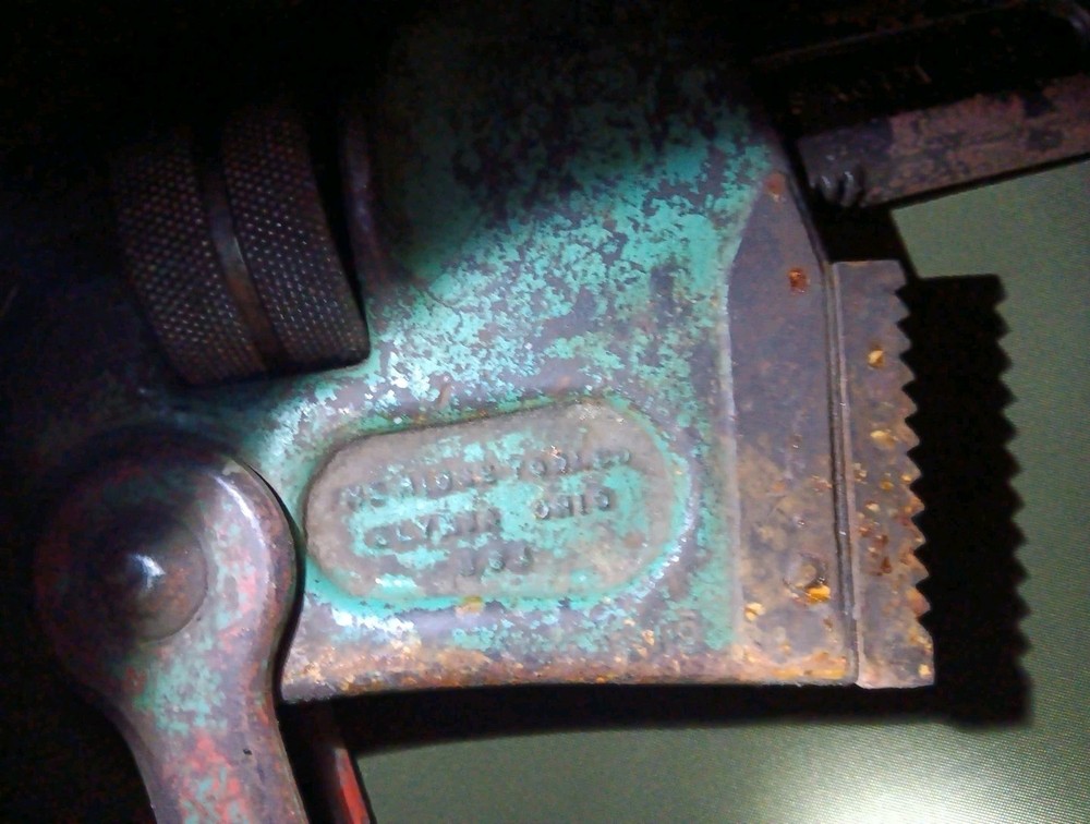 Older Large Rigid Super Six Compound Leverage Pipe Wrench-Part