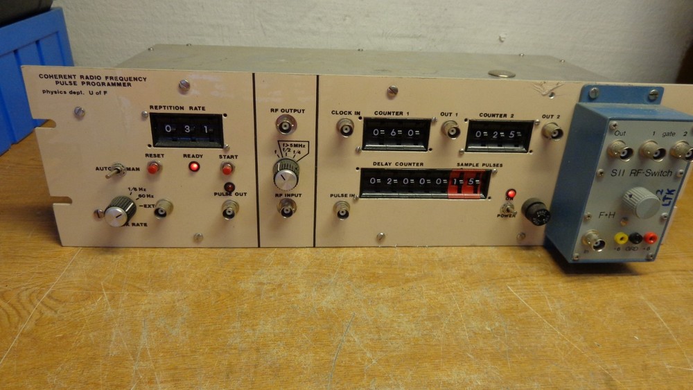 coherent radio frequency pulse programmer Physics dept. U of F