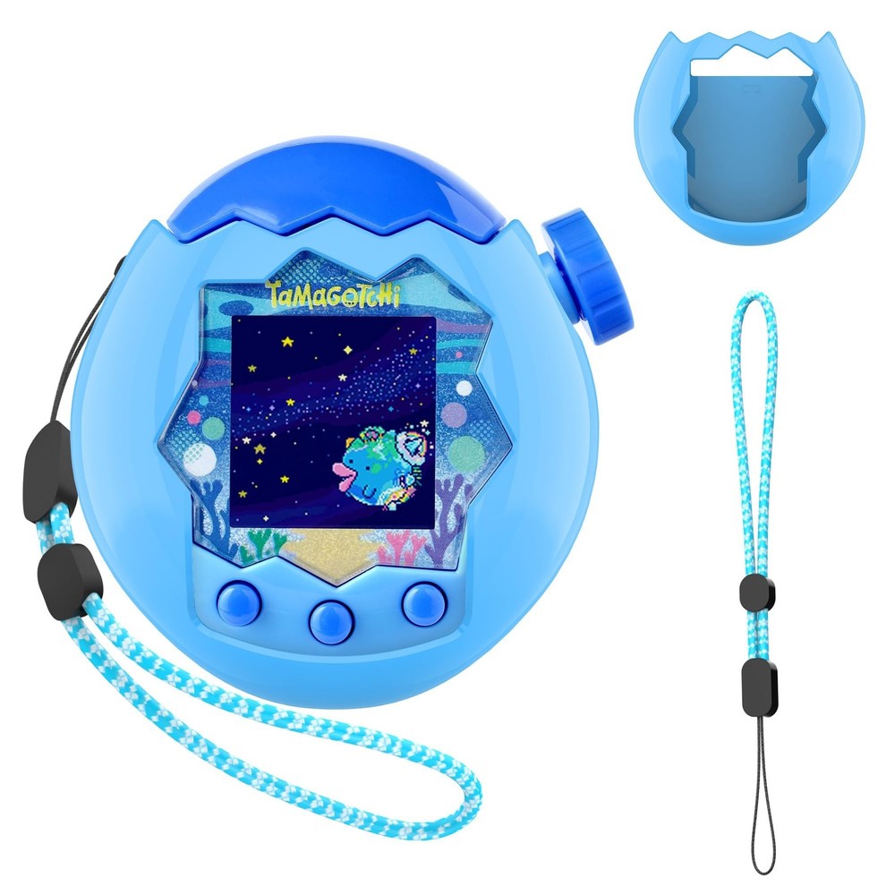 for Tamagotchi Paradise Case with Lanyard, Hard PC Solid Colour Protective Ca...