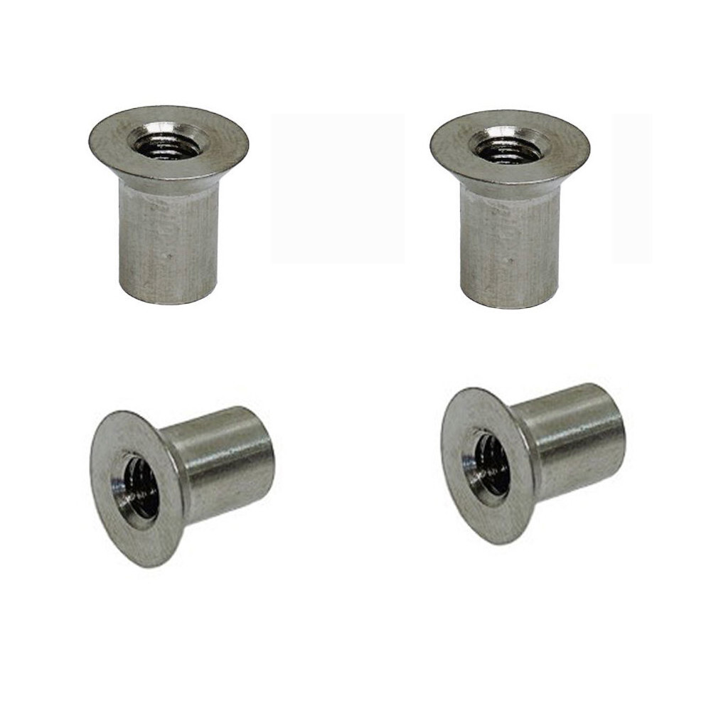 1/4" Marine Countersink End Cap 82 Degree Countersink Angle Stainless Steel 4 PC