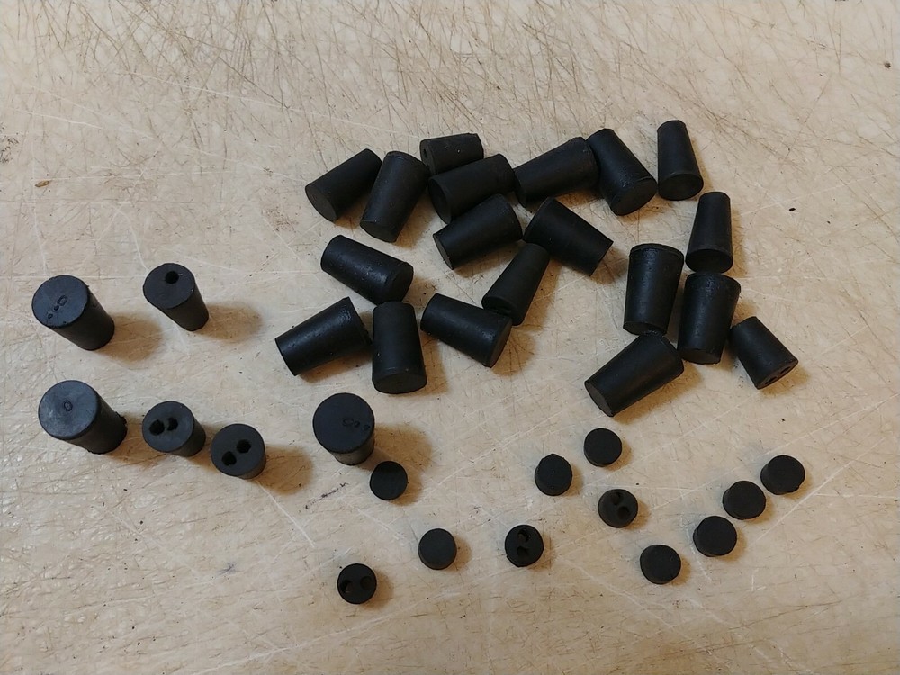 ASSORTED LABORATORY RUBBER STOPPERS