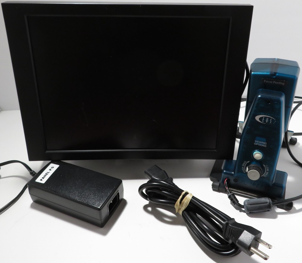 Enhanced Vision Flipper Panel Portable Electronic Low Vision CCTV w/ Case Works