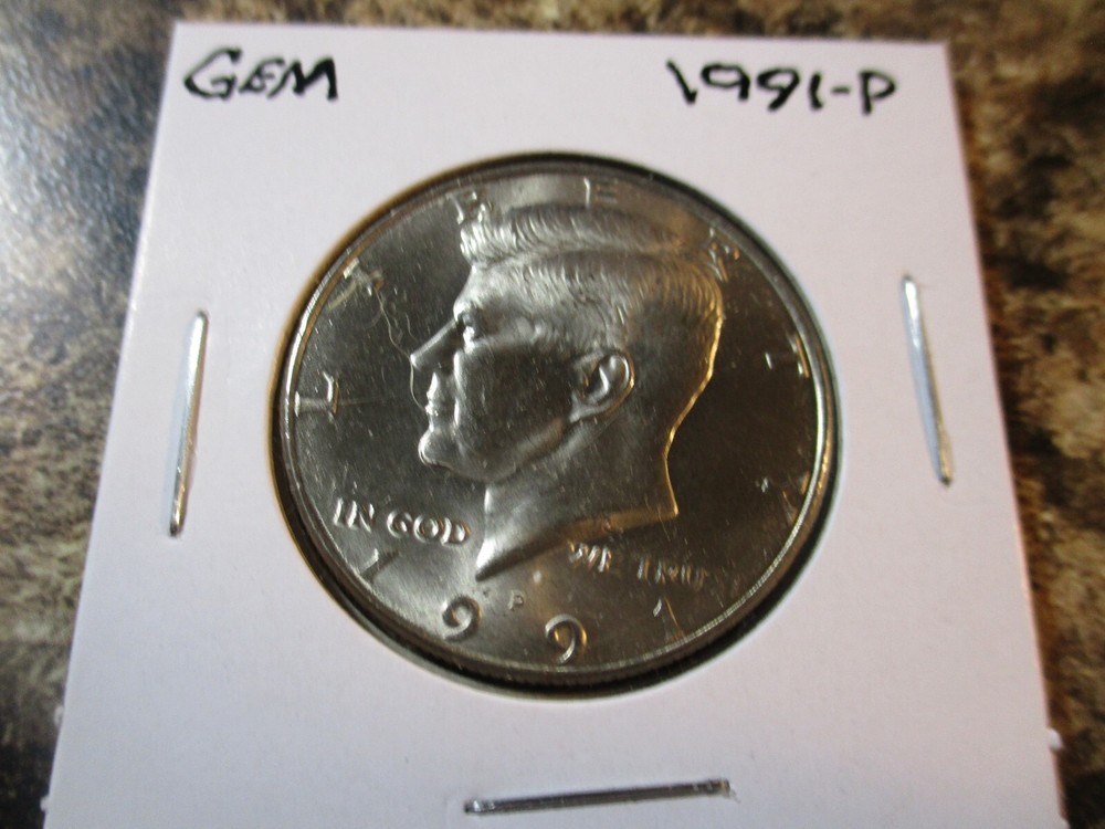 1991-P KENNEDY HALF DOLLAR GEM   AA
