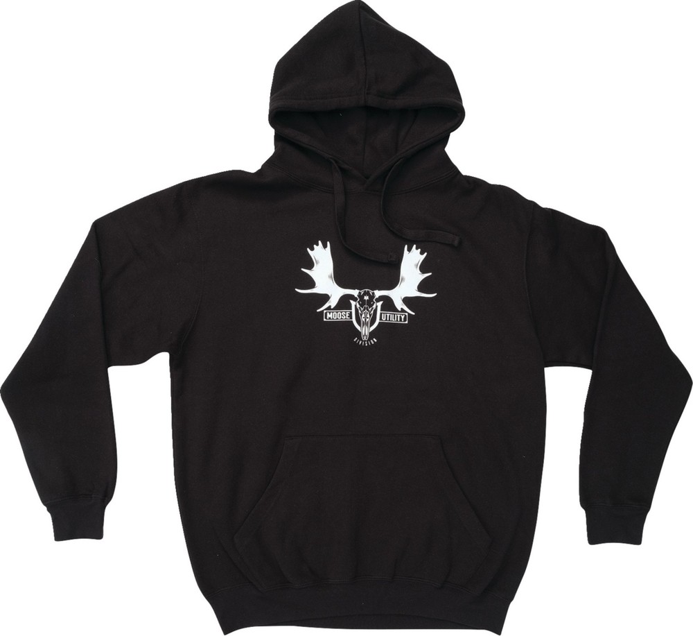 Moose Mud Euro Mens Pullover Hoody Black