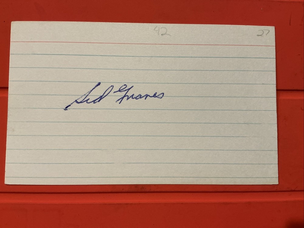 Sid Graves🔥🔥MLB Debut: 1927 Boston Braves🔥🔥Autograph🔥🔥