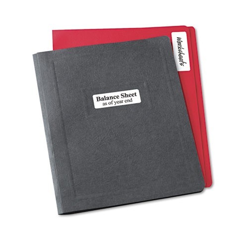 Avery Removable Multi-Use Labels, 1 x 3, White, 5/Sheet, 50 Sheets/Pack, (5436)
