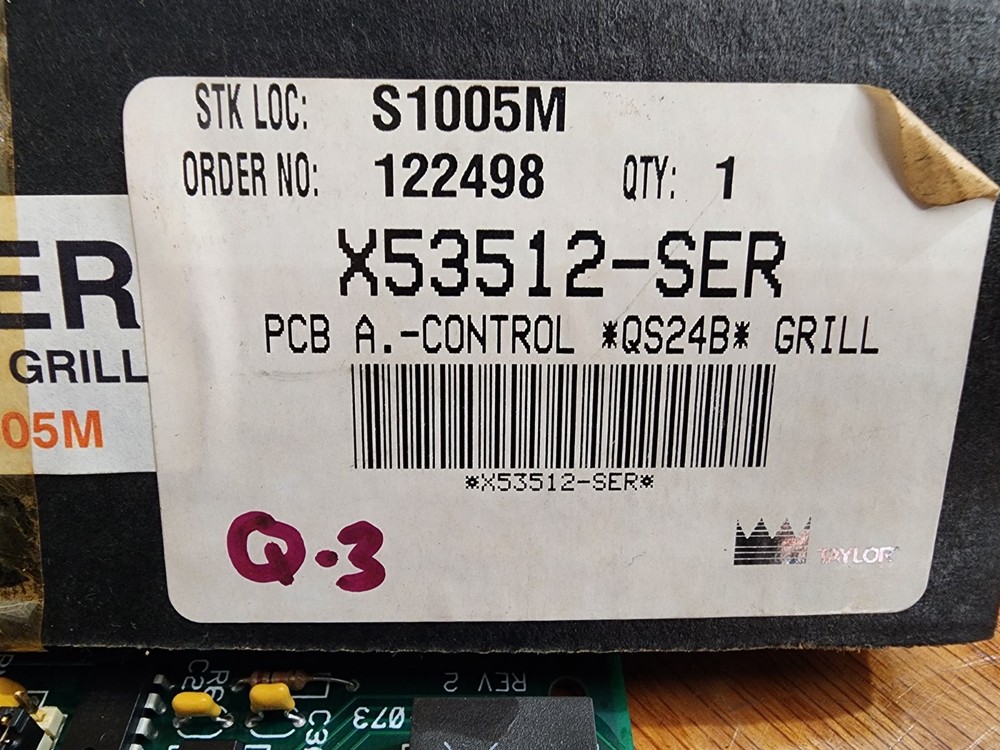 Taylor X53512-SER Control Board