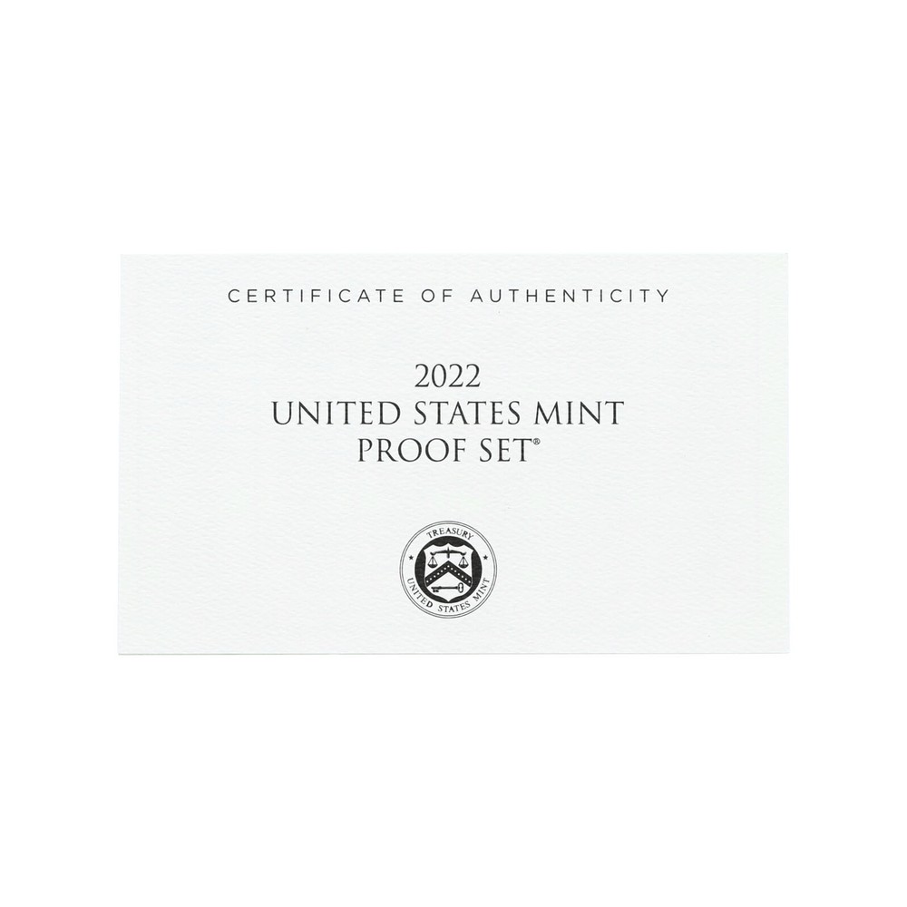 Empty Packaging Replacement Clad Proof Set Box & COA No Coins 2022