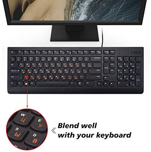 3 Pack Russian Keyboard Stickers Replacement for Computer Notebook Laptop