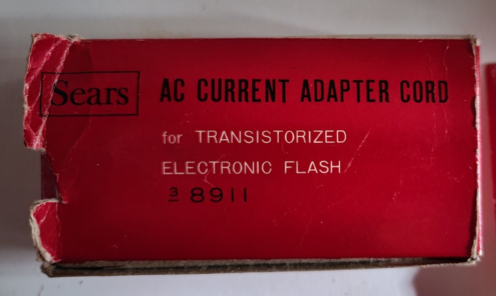 Vintage Sears Transistorized Electronic Flash, Orig Boxes. Incl Cable Untested