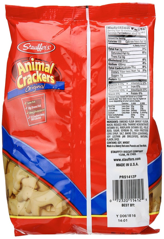 Stauffer Animal Crackers, Original, 16 oz