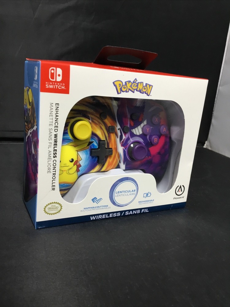 PowerA Pikachu vs Gengar Enhanced Wireless Controller for Nintendo Switch NEW