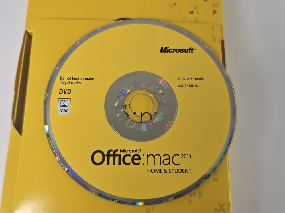 Microsoft Office MAC 2011 WPX Home and Student