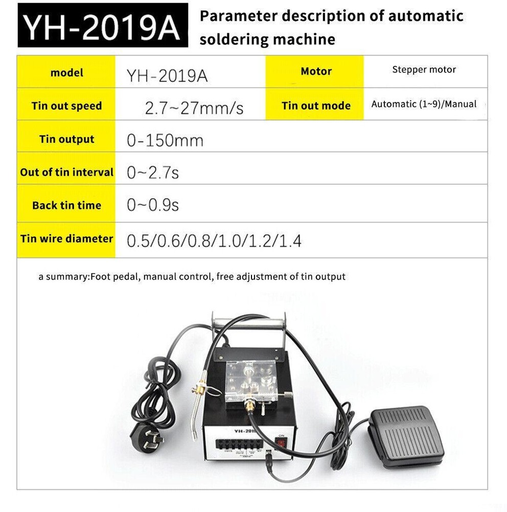 Pedal Soldering Machine Automatic Tin Machine Adjustable Tin Feeding Machine