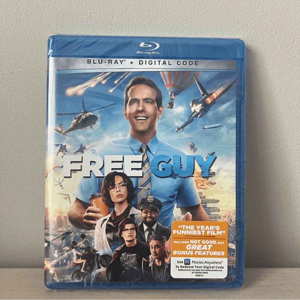 Disney Free Guy Blu-Ray DVD, New