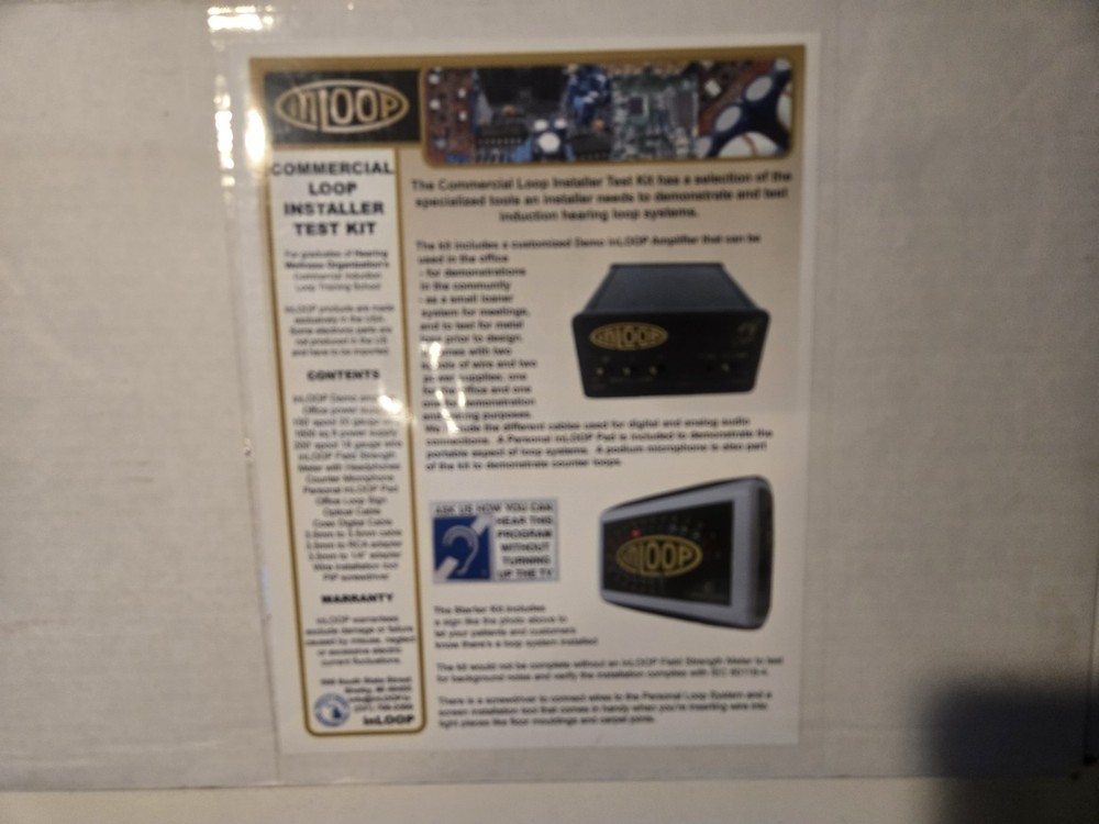 INLOOP Commercial Loop Instaler Test Kit New In Box