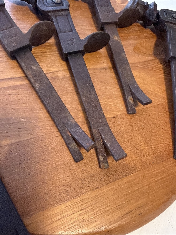 5-Antique Cast Iron Figural Window Shutter Lock