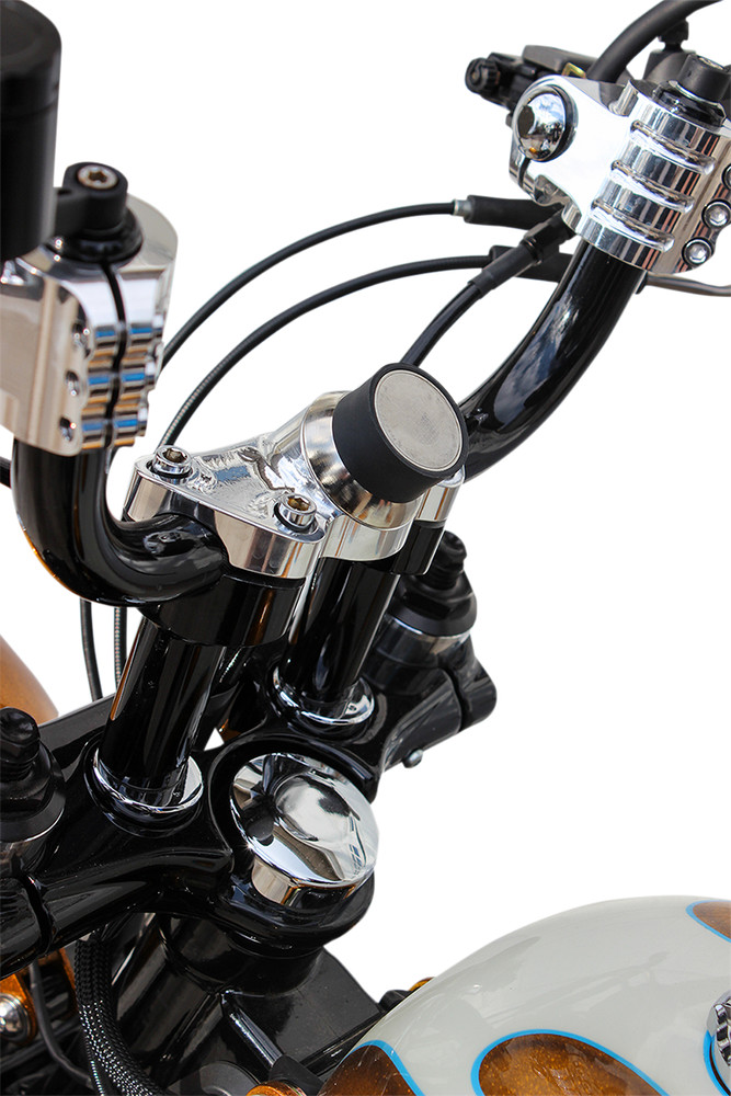 Klock Werks Chrome Motorcycle Handlebar Riser Phone Clamp Mount 1984-2023 Harley