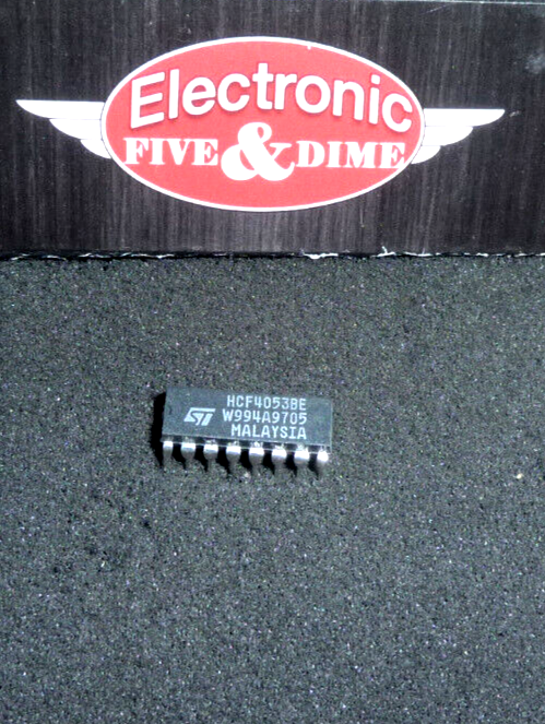 HCF4053BE STMicroelectronics Single-Ended Multiplexer PDIP16 IC