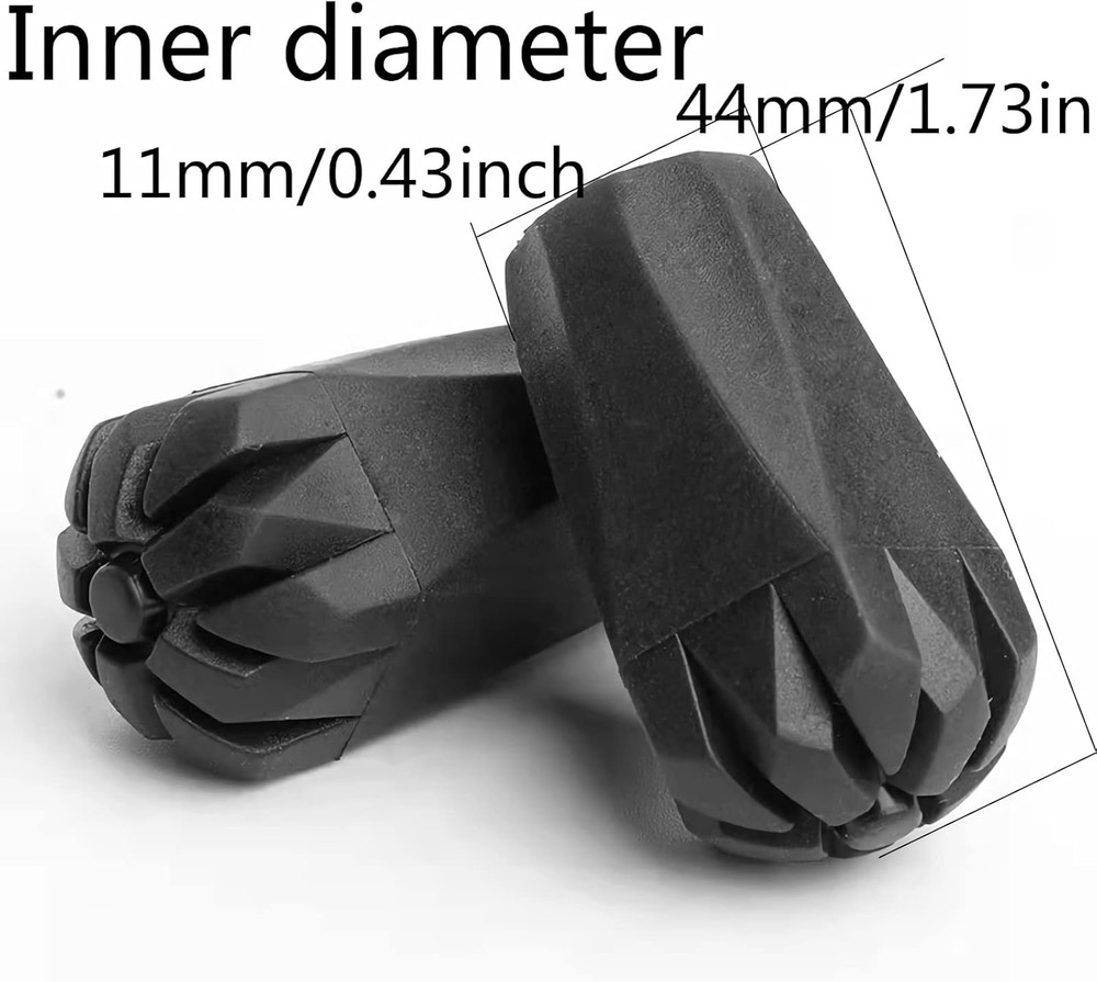 8Pcs Assorted Replacement Tips Hiking Stick Walking Trekking Pole Protector for