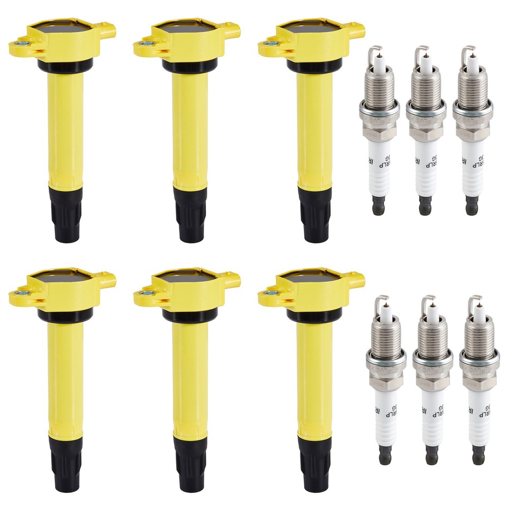 6 Ignition Coils UF502 & Spark Plugs Pack For Dodge Charger V6 3.5L 2006-2010