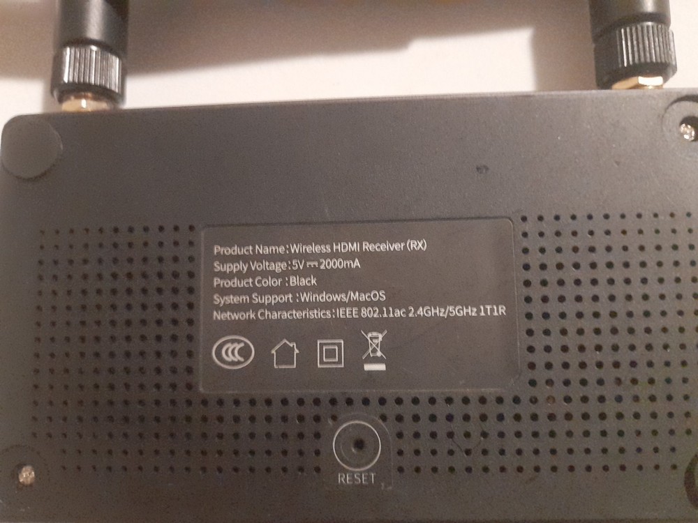WIRELESS HDMI RECEIVER RX