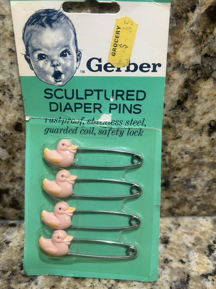 Vintage Gerber diaper duck pins