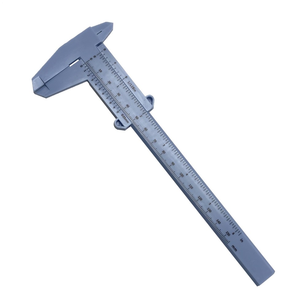 1pc Plastic Caliper Vernier Gauge Caliper Measuring Tool Scale Ruler Random