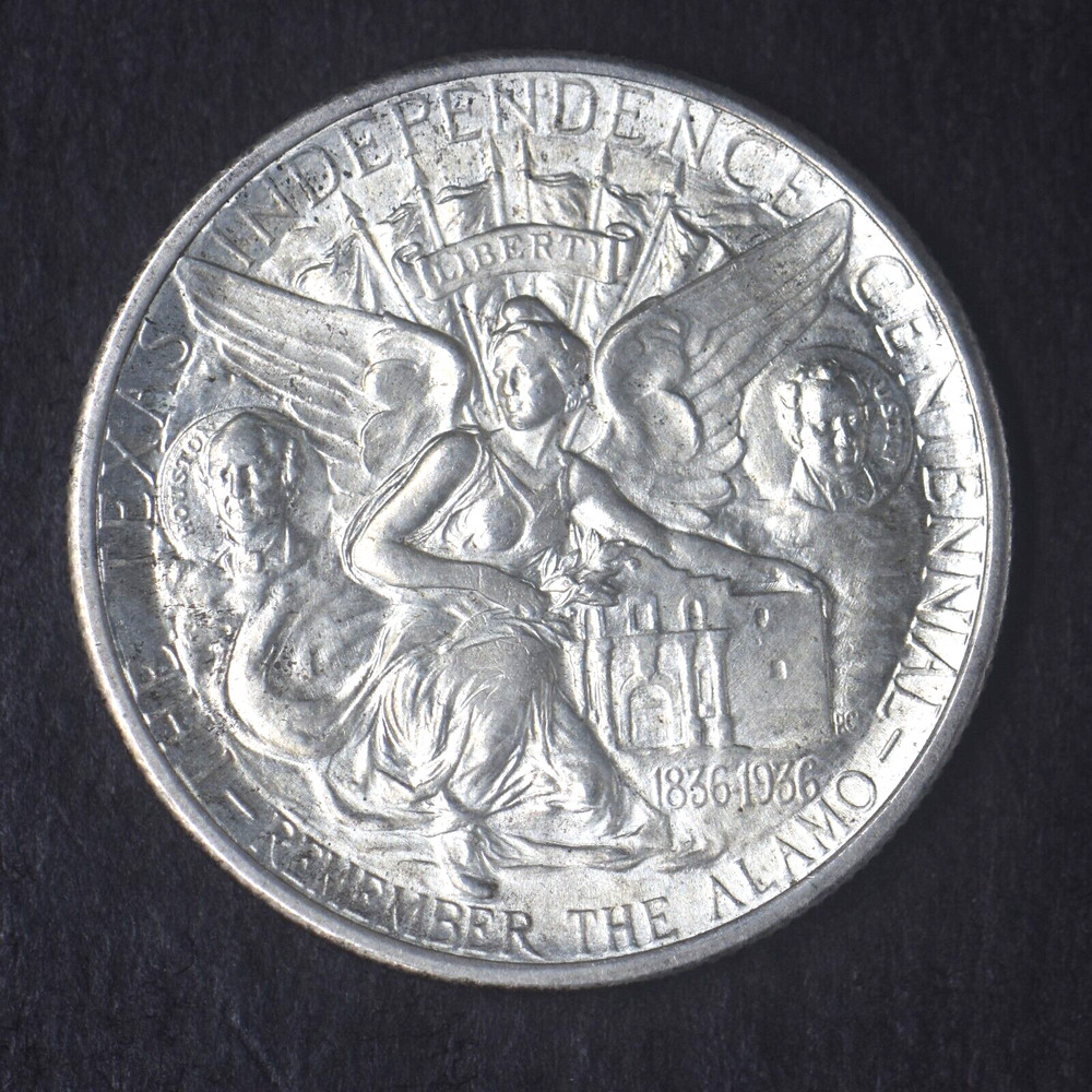 1934 "HIGH GRADE" Texas Silver Half Dollar COINGIANTS -