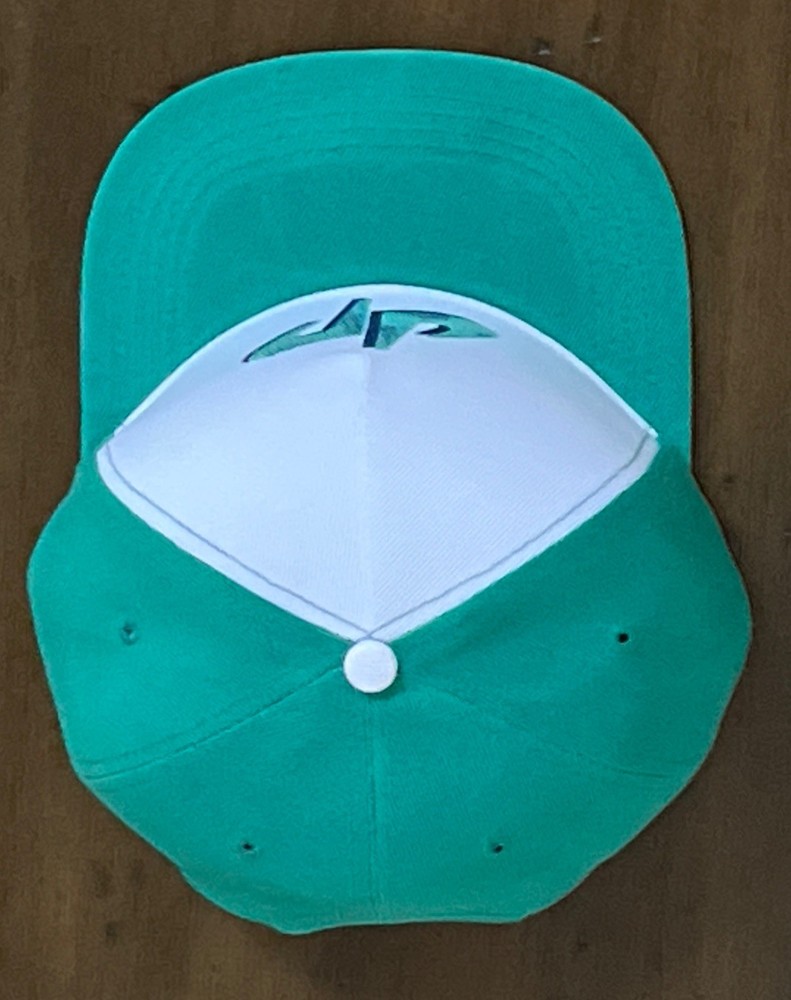 DP Dude Perfect Cap Green & White Snapback Baseball Hat dp Logo Adjustable