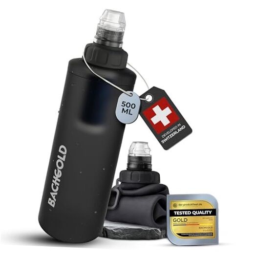 Water Filter Camping –  Squeeze Foldable Squeeze Bottle | 16.9 Oz Gray