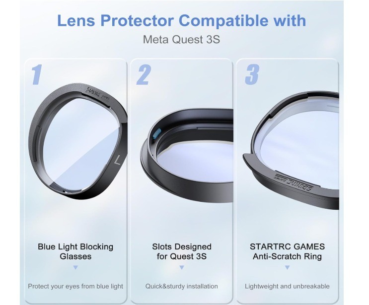Clear Lens Protector Set Quest 3S ONLY
