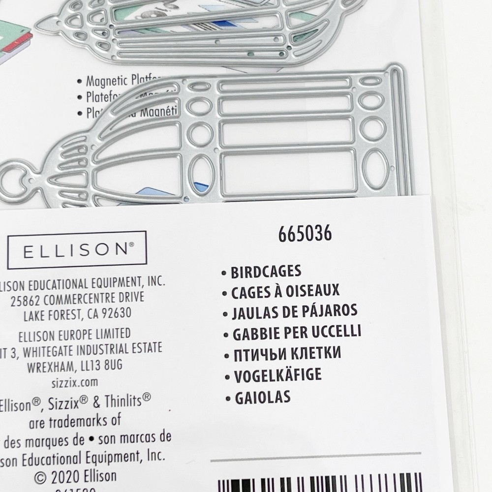 Sizzix Thinlits Bird Cage Cutting Dies Metal Sheets 665039 NEW