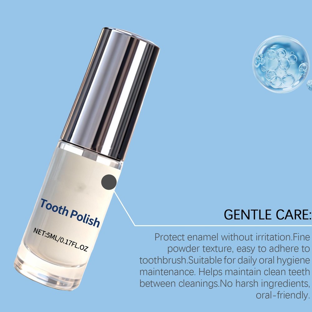 Tooth Polish Gentle Stain Remove Toothpaste 5ml White Tooth Polish