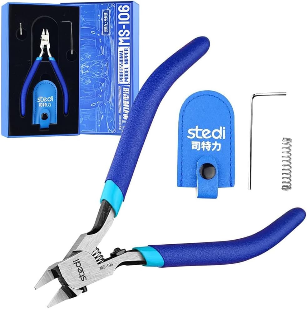 Stedi 5-Inch Model Nipper, with Ultra-Thin Single-Edge and Blade Case Plastic Mo