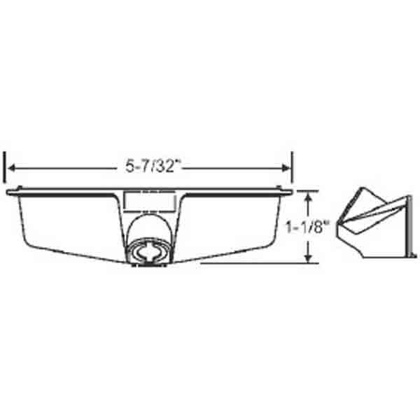 STB Window Operator Cover, Plastic, Bronze