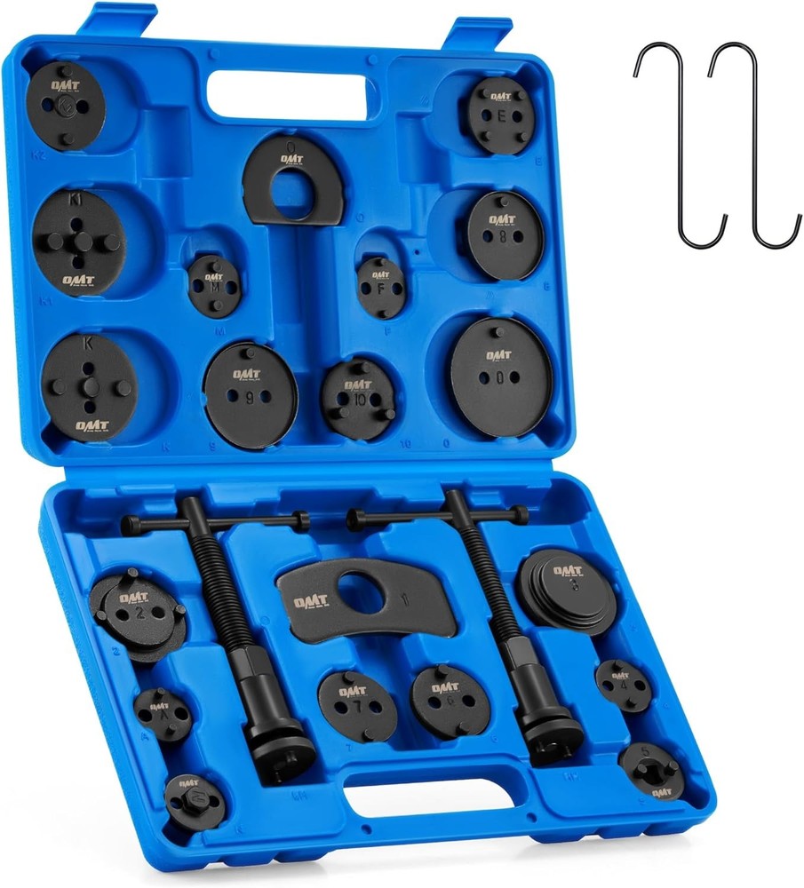 Tech Brake Caliper Wind Back Tool Kit, 24pc Brake Caliper Compression Tool Set w