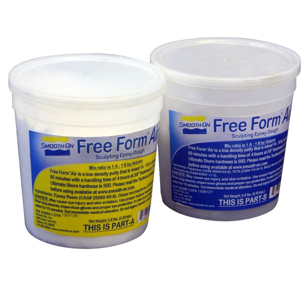Free Form AIR - Mix & Apply-by-Hand Epoxy Dough (Trial Unit) Trial Unit, Grey