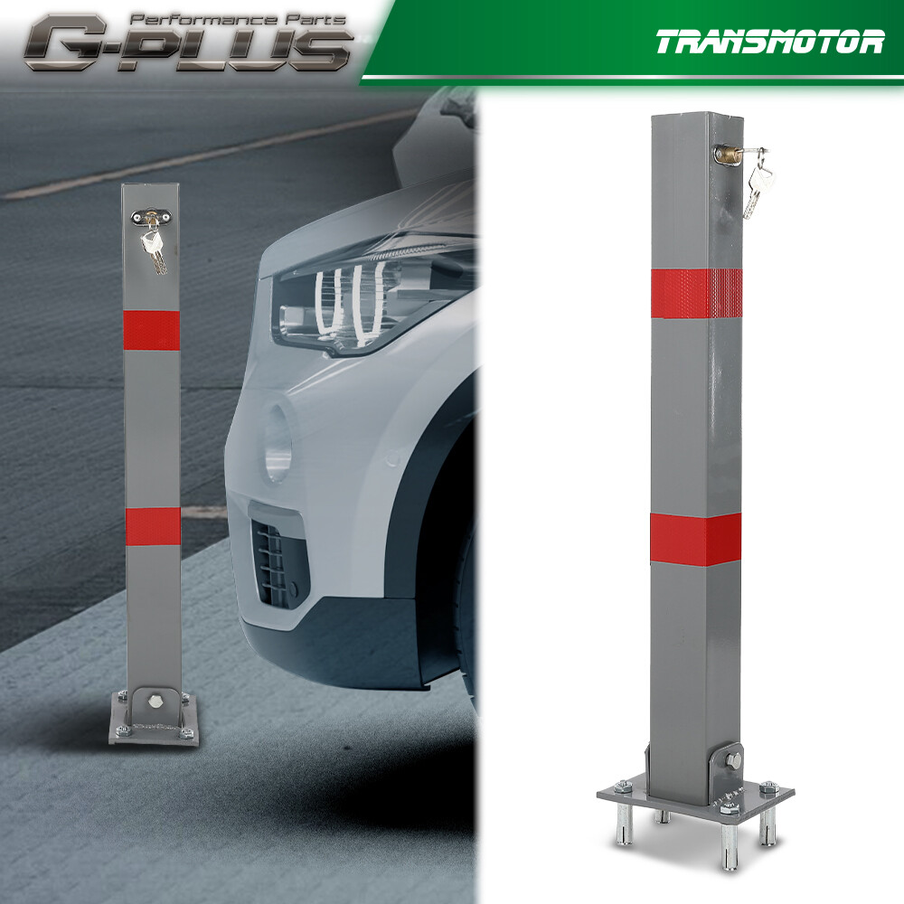 Square Heavy Duty Foldable Bolt Down Security Parking Post Bollard Driveway