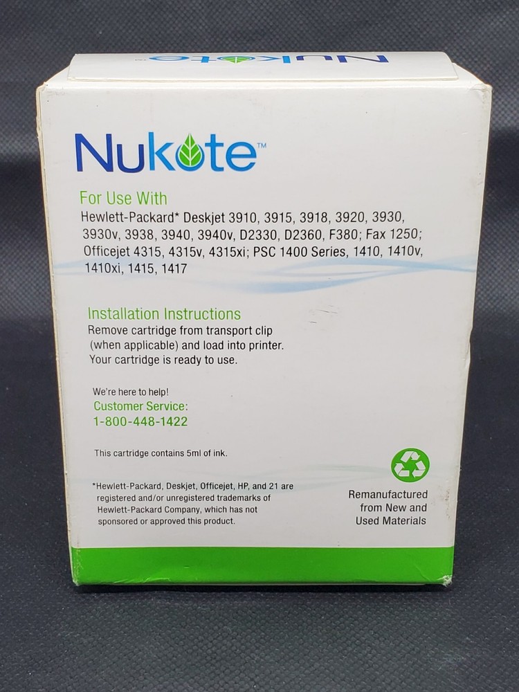 Nukote HP 21 Black WM221