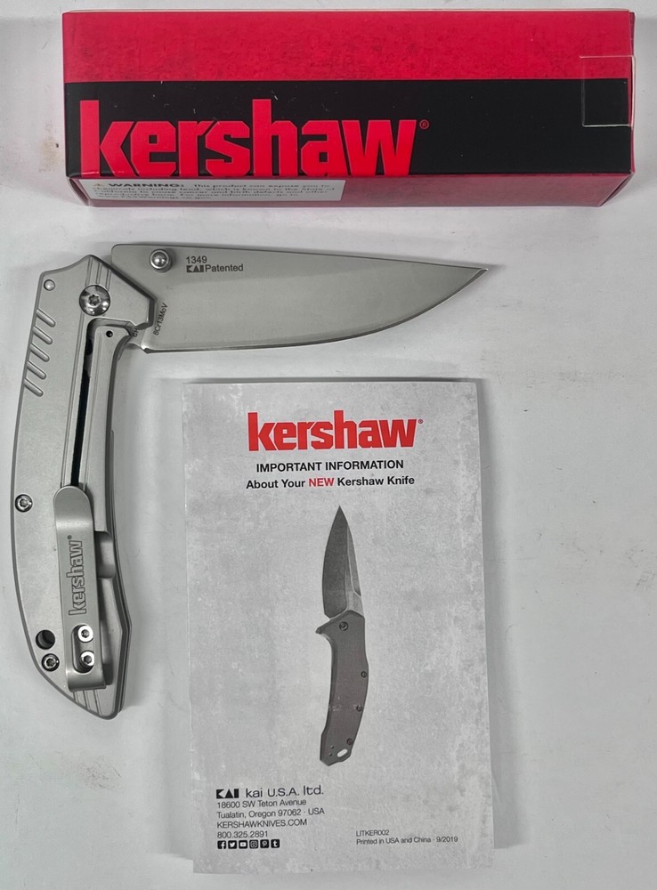 Kershaw 1349 Shroud Folding Knife 3" Blade Gray