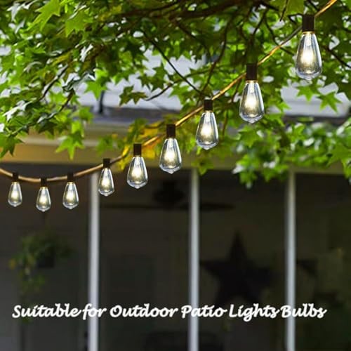 10-Pack Edison Replacement Light Bulbs, 7-Watt E12/C7 ST38 10Pk Clear