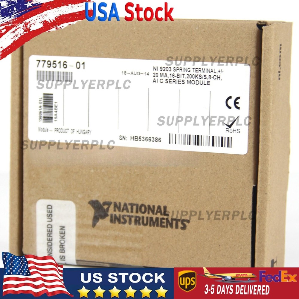 NI 9203 National Instruments NI- 9203 cDAQ Analog Current Input Module 779516-01