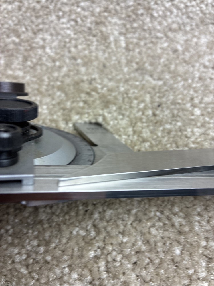 VIS UNIVERSAL BEVEL PRECISE PROTRACTOR SQUARE W/ FINE ADJUSTMENT 12" BLADE